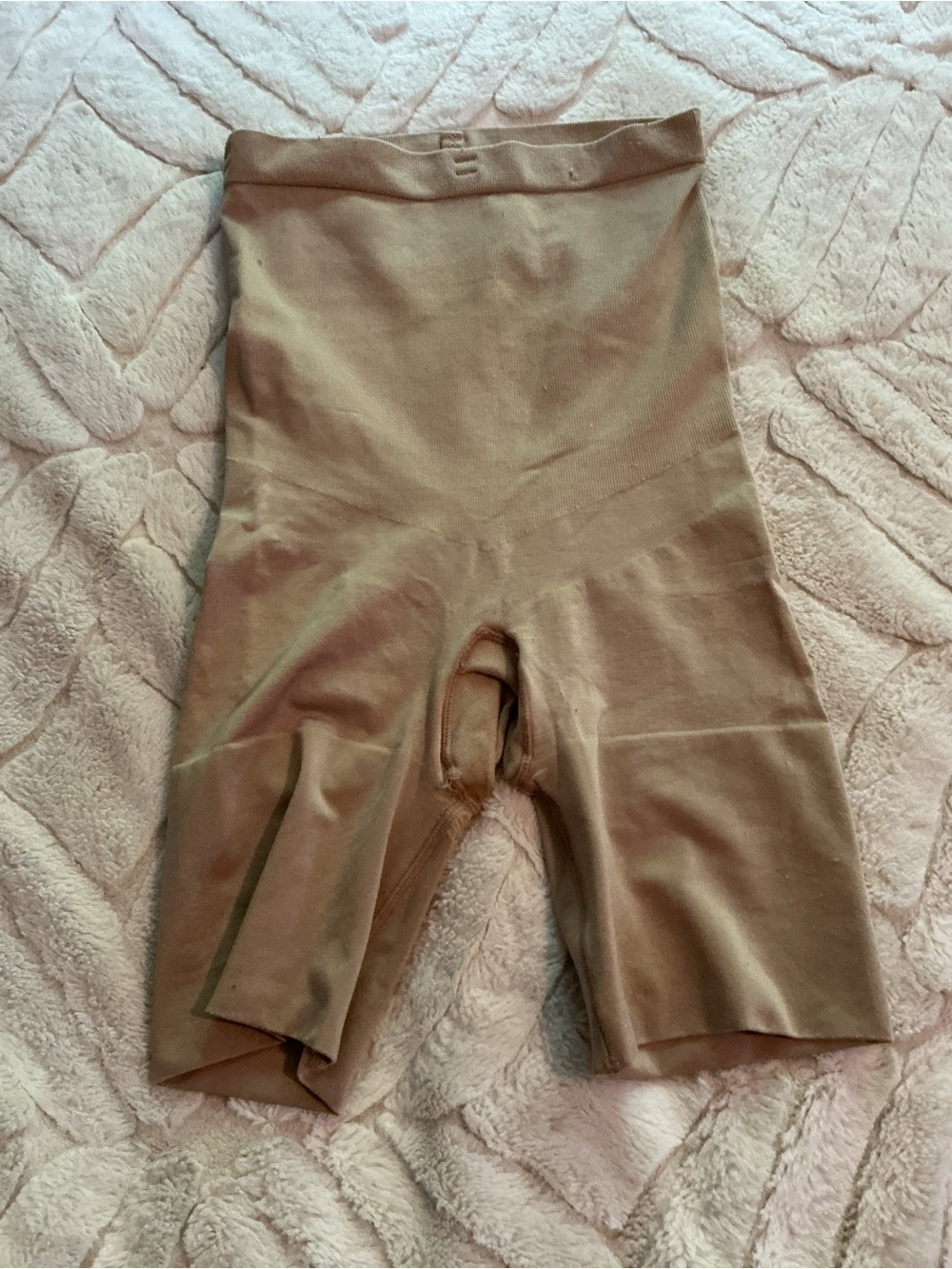 SPANX Nude High-Waist Shaping Shorts